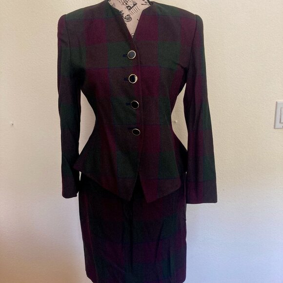 Kasper ASL Peplum Coat Suit - Picture 1 of 10